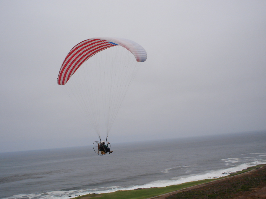 Jeff motoring the golf course