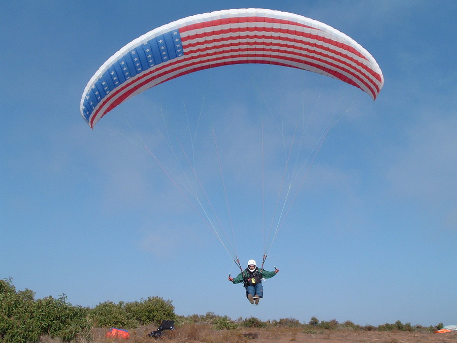 Jeff launching (butt launch style)