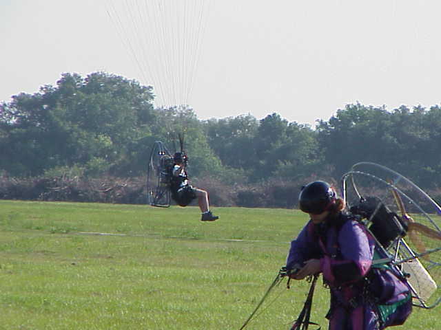 unknown pilot and Tammy Bowles in fg