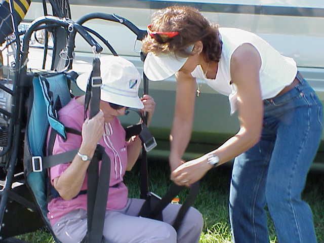 Michelle showing off her trike