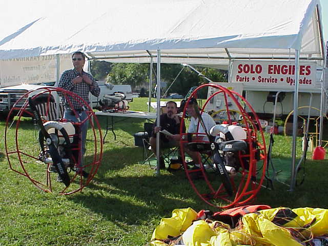 Southern Skies tent (Skybrake and Chris sitting)