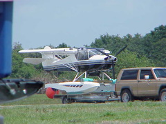 Aviat on floats (and a trailer)